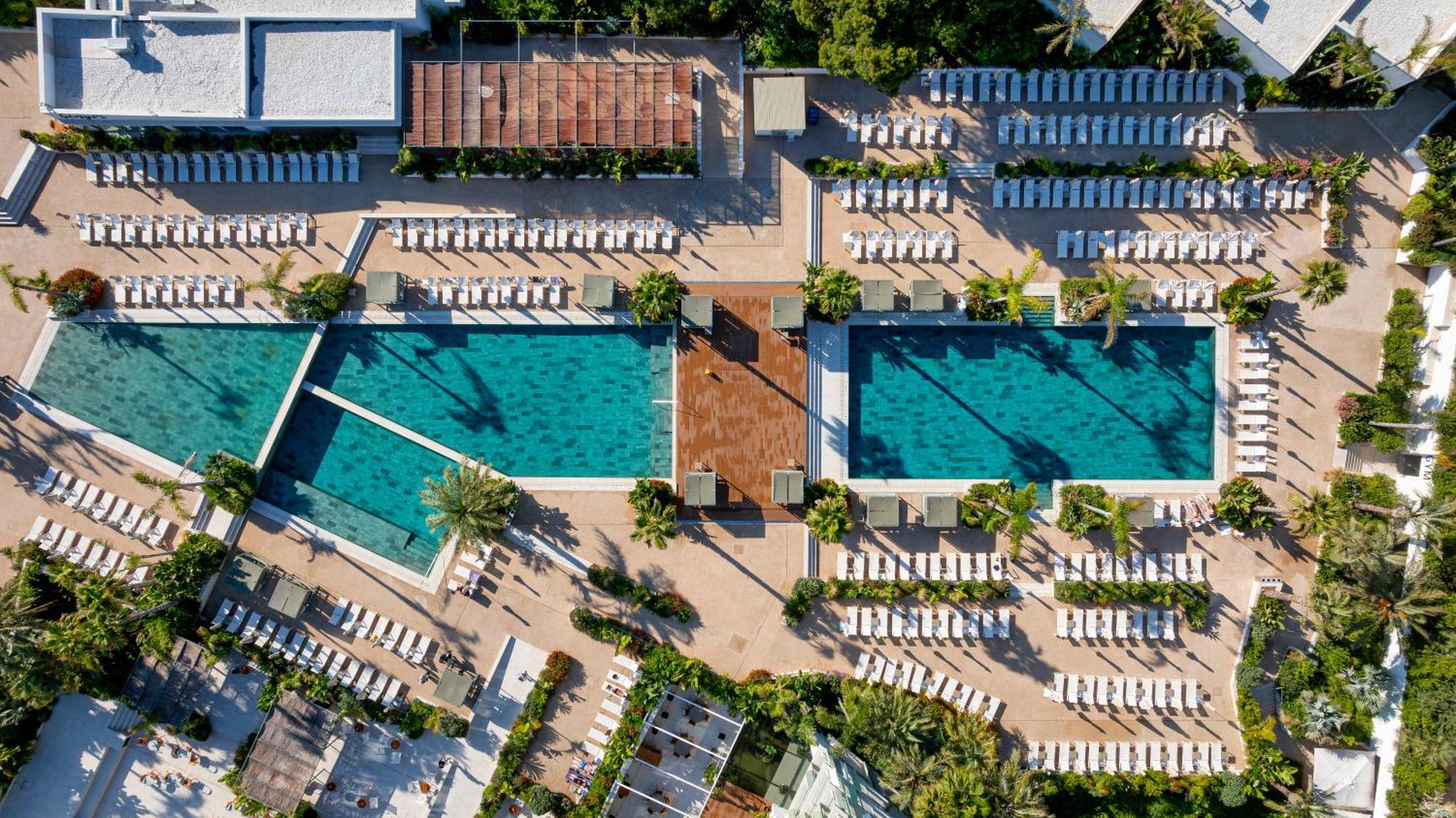Atzavara Hotel & Spa Санта-Сусанна Экстерьер фото Aerial view of the hotel